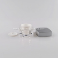 Square Small Clear Black Lid Acrylic Plastic Jars